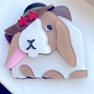 Acrylic Rabbit Brooch